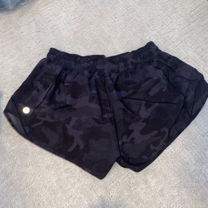 Lululemon black camo shorts